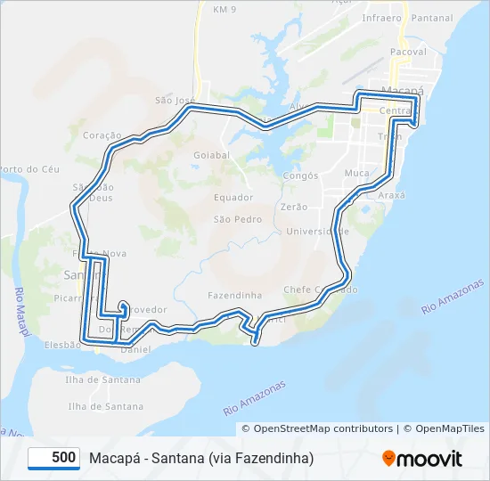 rota onibus fazendinha